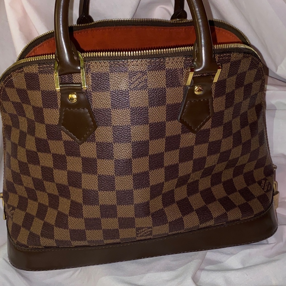 Louis Vuitton Bag “Authentic “Louis Vuitton Damier Ebene Alma
